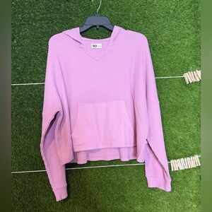 Girls SO Waffle Crop Hoodie Size 20Plus